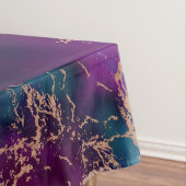 Nappe Moody Luxe Marble | Profond violet et Turquoise or (In Situ)