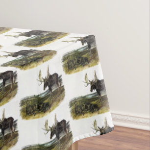 Nappe Moose Deer (Moose - Alces alces) par Audubon