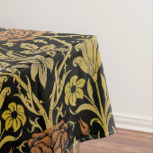 Nappe Morris Arrière - plan noir Rose et Motif de fleurs (In Situ)