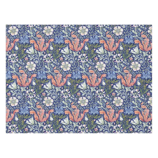 Nappe Morris Blue Arrière - plan 1896 Compton Floral Pat (Devant (Horizontal))