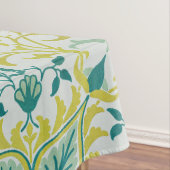 Nappe Morris Vin jaune Turquoise & Motif Fleur (In Situ)