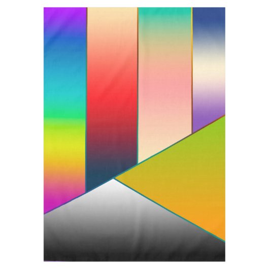 Nappe MOSAIC rayures triangles couleur II + vos idées (Devant)