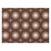 Nappe Mosaïque Brown foncée 3D géométrique Mousse blanch (Devant (Horizontal))
