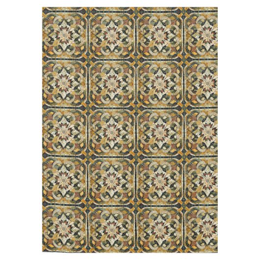 Nappe Mosaïque d'élégance terrestre (Devant)
