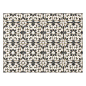 Nappe Mosaïque marocaine noire et Marbre blanc (Devant (Horizontal))
