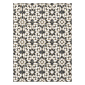 Nappe Mosaïque marocaine noire et Marbre blanc (Devant)