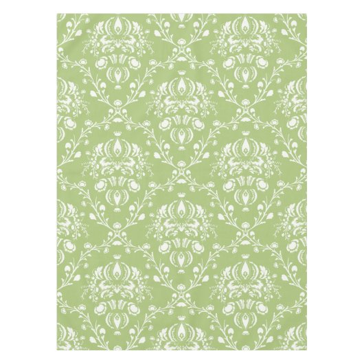 Nappe Moss Green Damask (Devant)