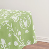 Nappe Moss Green Damask (In Situ)