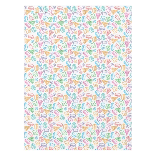 Nappe Motif 2 d'aliments de préparation rapide (Devant)