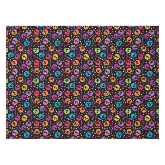 Nappe Motif 2 de crânes (Devant (Horizontal))