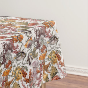Nappe Motif 2 de vie marine d'aquarelle