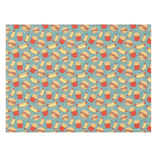 Nappe Motif 3 d'aliments de préparation rapide (Devant (Horizontal))