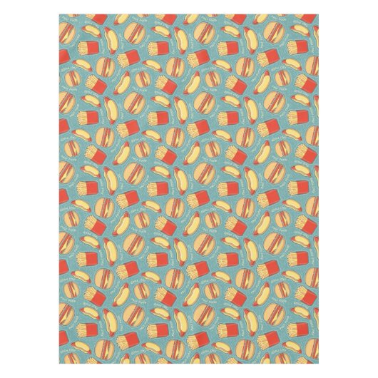 Nappe Motif 3 d'aliments de préparation rapide (Devant)