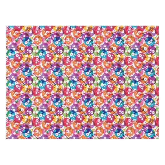 Nappe Motif 3 de crânes (Devant (Horizontal))