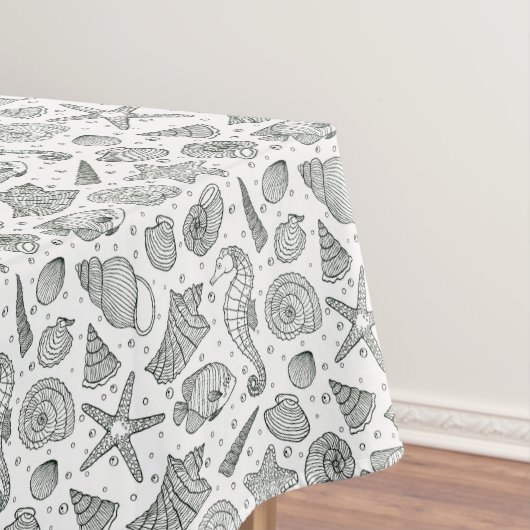 Nappe Motif 3 d'habitants d'océan (In Situ)