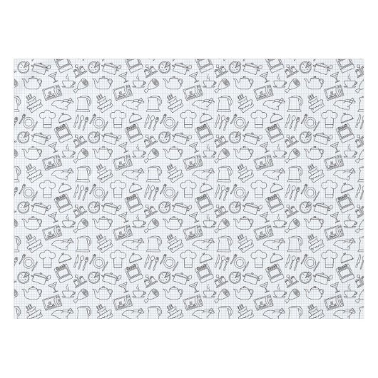 Nappe Motif 4 de cuisine (Devant (Horizontal))