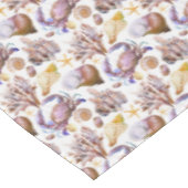 Nappe Motif 4 de vie marine d'aquarelle (Angle)
