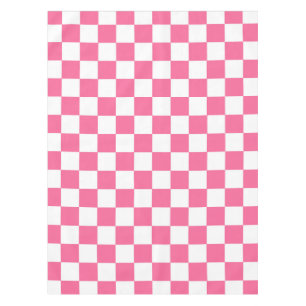 Nappe Motif à carreaux à damier rose et blanc