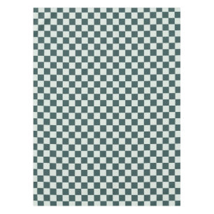 Nappe Motif à carreaux en mousse vert forêt