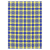Nappe Motif à carreaux et argyle bleu jaune (Devant)