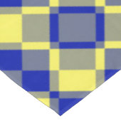 Nappe Motif à carreaux et argyle bleu jaune (Angle)