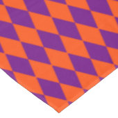 Nappe Motif à carreaux Harlequin orange et violet (Angle)