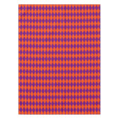 Nappe Motif à carreaux Harlequin orange et violet (Devant)