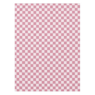 Nappe Motif à carreaux rose poussiéreux