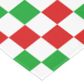Nappe Motif à carreaux rouge blanc vert  (Angle)