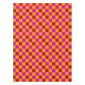 Nappe Motif à carreaux rouge orange rose (Devant)