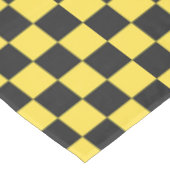 Nappe Motif à damier jaune et noir (Angle)