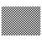 Nappe Motif à damier noir et blanc (Devant (Horizontal))