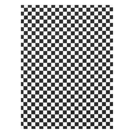 Nappe Motif à damier noir et blanc (Devant)
