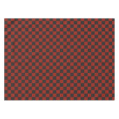 Nappe Motif à damier noir et rouge profond (Devant (Horizontal))