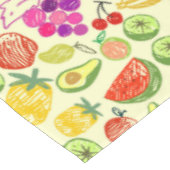 Nappe Motif à doodle de fruits assoré (Angle)