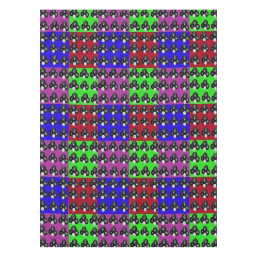 Nappe Motif à écailles multicolores, (Devant)