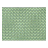 Nappe Motif à échelle à rayures vert olive (Devant (Horizontal))
