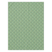 Nappe Motif à échelle à rayures vert olive (Devant)