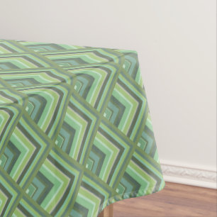 Nappe Motif à échelle à rayures vert olive