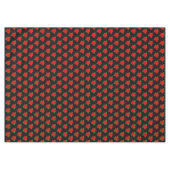 Nappe Motif à fleurs Poinsettia sur noir (Devant (Horizontal))