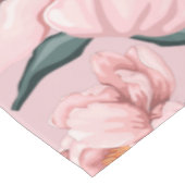 Nappe motif à fleurs roses (Angle)