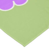 Nappe Motif à fleurs vert violet rétro Y2K (Angle)