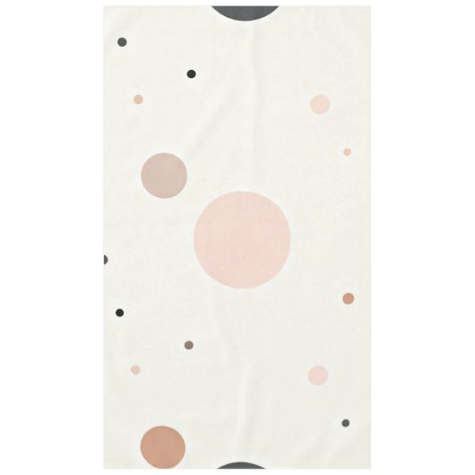 Nappe Motif à points minimal pour l'hiver, Neutres doux  (Devant)
