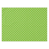 Nappe Motif à points Polka vert et blanc (Devant (Horizontal))