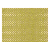 Nappe Motif à pois blancs jaune moutarde (Devant (Horizontal))