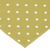Nappe Motif à pois blancs jaune moutarde (Angle)