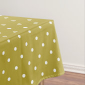 Nappe Motif à pois blancs jaune moutarde (In Situ)