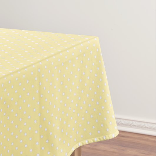 Nappe Motif à pois jaune pastel (In Situ)
