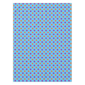 Nappe Motif à pois orange bleu violet (Devant)