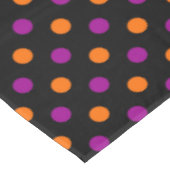 Nappe Motif à pois orange violet noir (Angle)